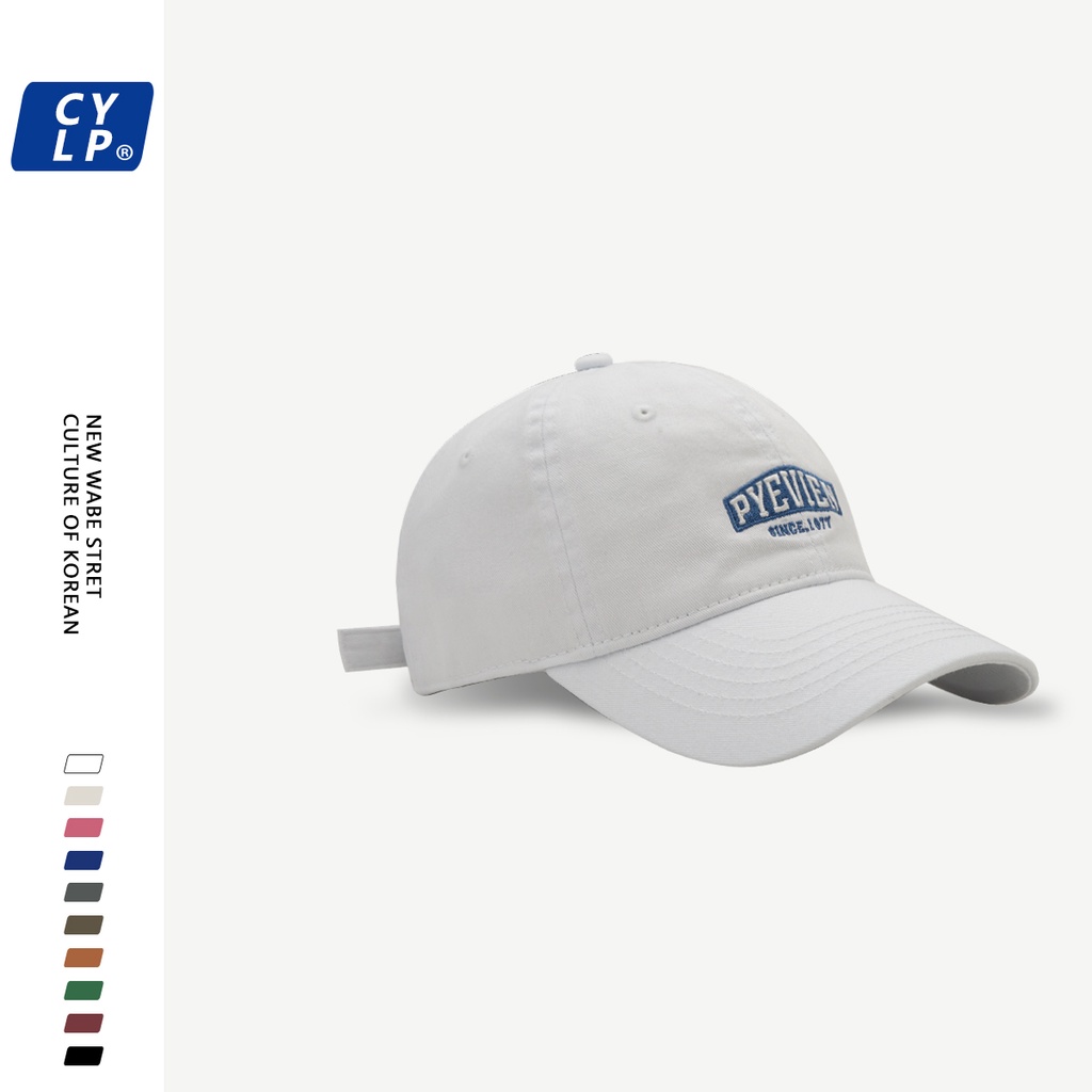 Mũ Lưỡi Trai Mềm Thêu Chữ Phong Cách Hàn Quốc Thời Trang Xuân Hè Cho Cặp Đôi