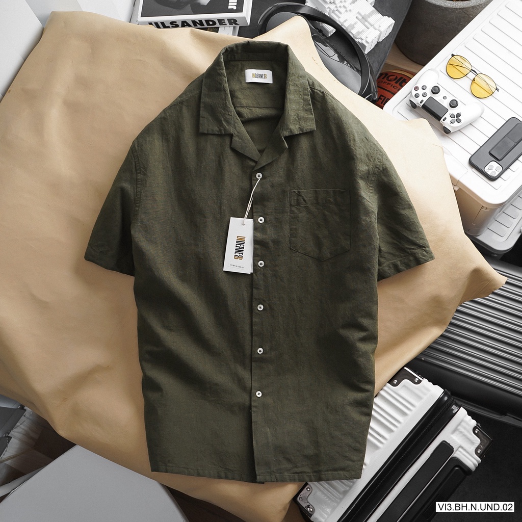 HÀNG VNXK - Áo sơmi linen đẹp xuất sắc - SMUN8