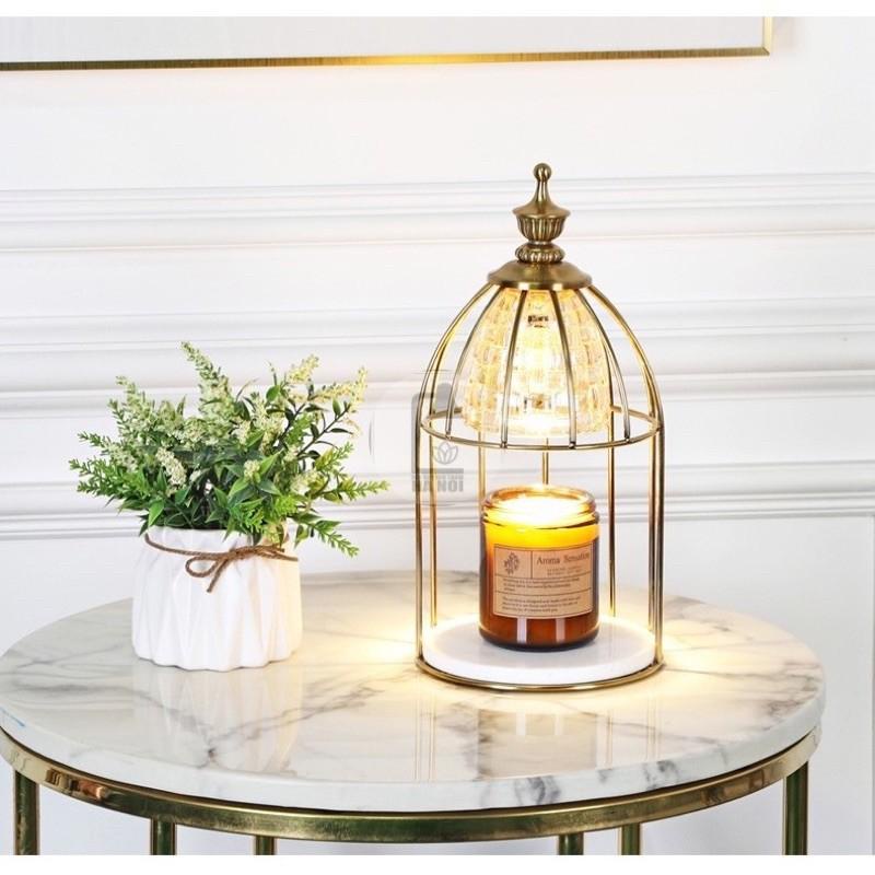 Đèn đốt nến lồng chim phong cách hoàng gia homezzdecor