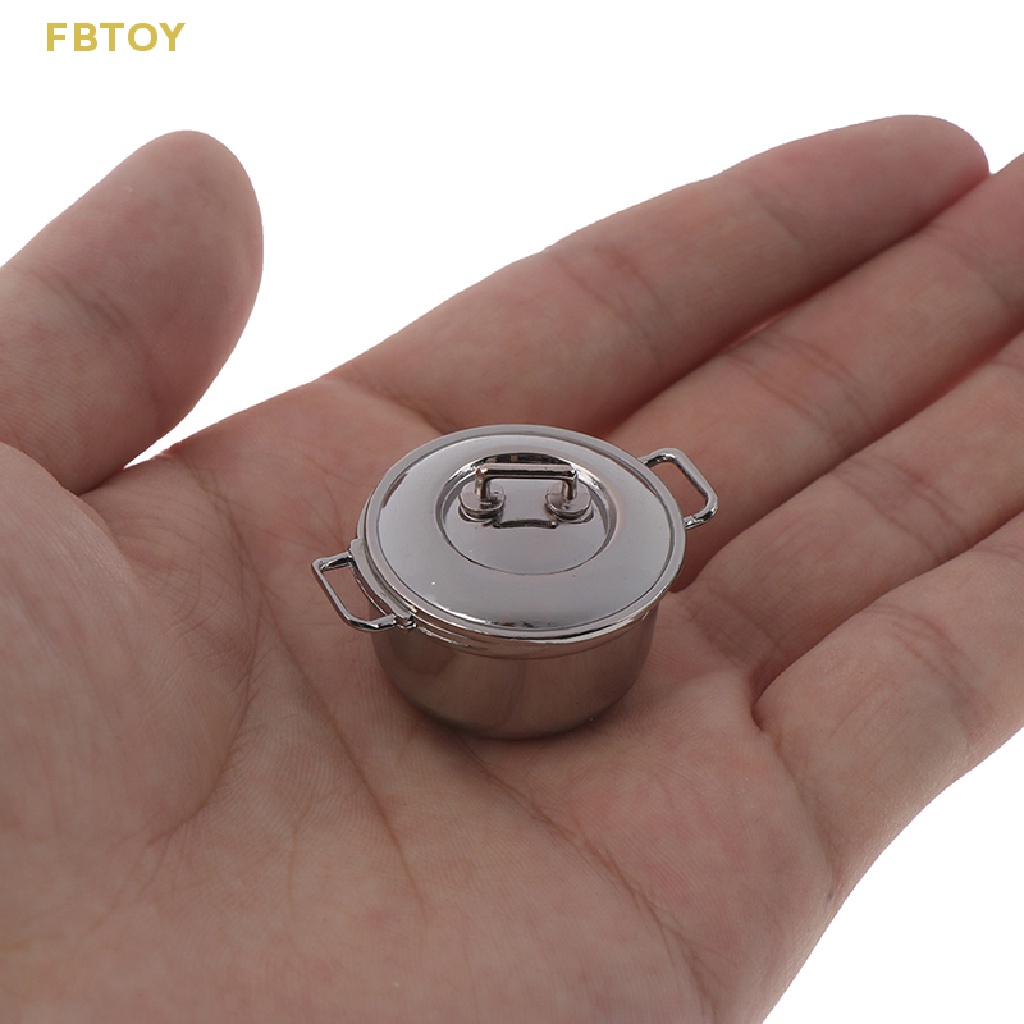 Nồi Hầm Bằng Thép Không Gỉ 1 / 12 Cho Nhà Búp Bê