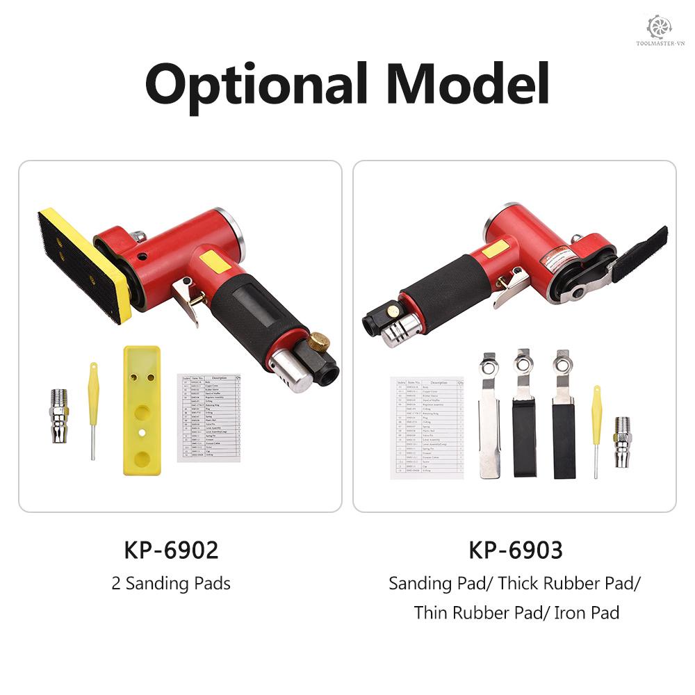 Máy Chà Nhám Khí Nén Mini Cầm Tay Kèm Giấy Nhám / Cao Su / Đệm Sắt Orbital Orbital
