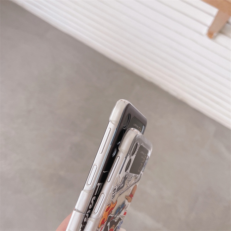 Ốp Điện Thoại PC Cứng Nắp Gập In Hình Anime One Piece Cho Samsung Galaxy Z Flip 3 Z Flip 4 W23 ZFlip3 ZFlip4