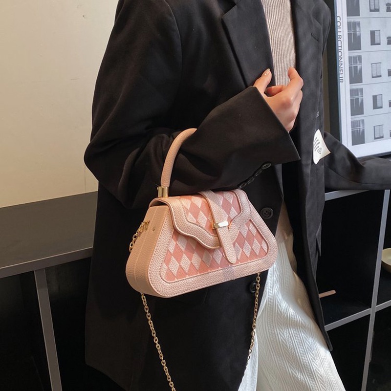 Ielgy Túi Đeo Vai Dây Xích Hình Thoi Tươi Mới Chất Lượng Cao Cho Nữ