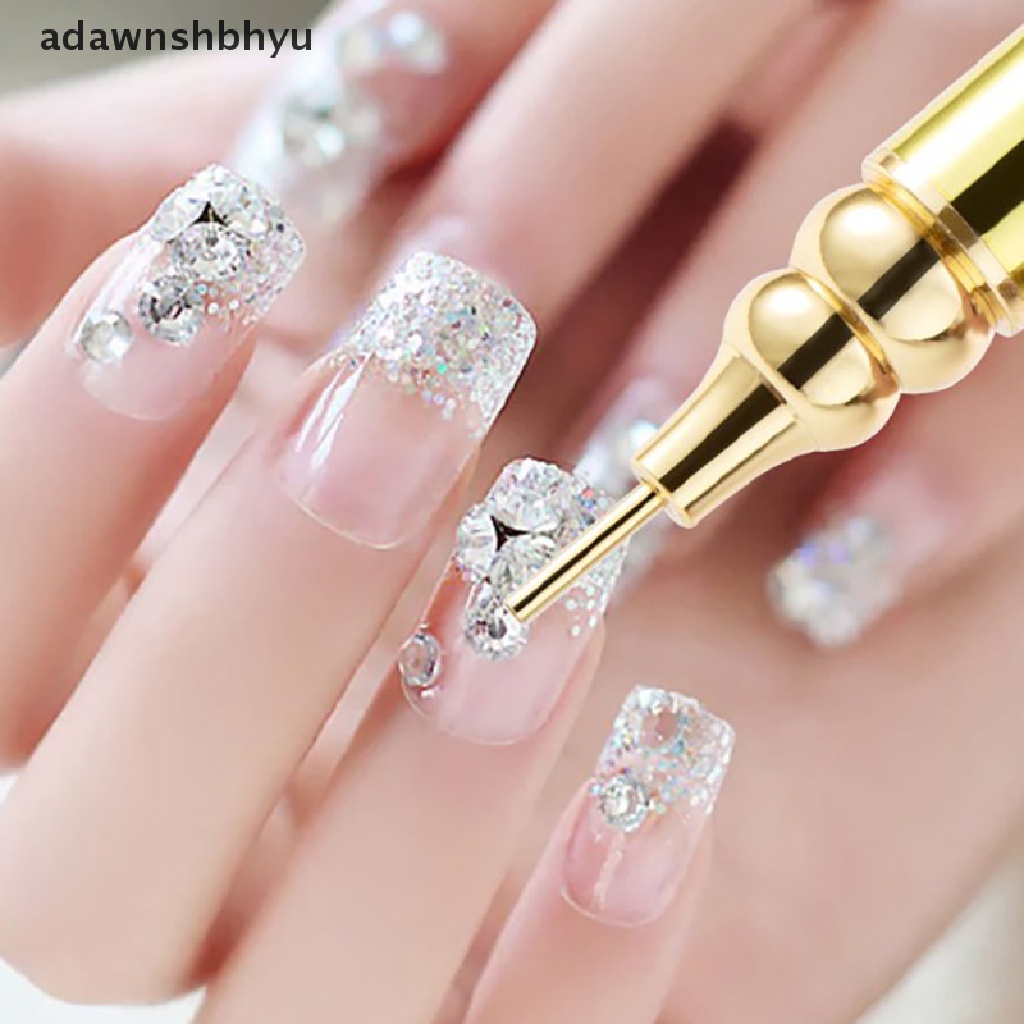 Bút Chấm Bi Hai Đầu Xoay Đính Đá Trang Trí Móng Nghệ Thuật