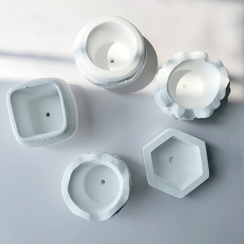 Khuôn Silicon Làm Chậu Hoa Bằng Xi Măng