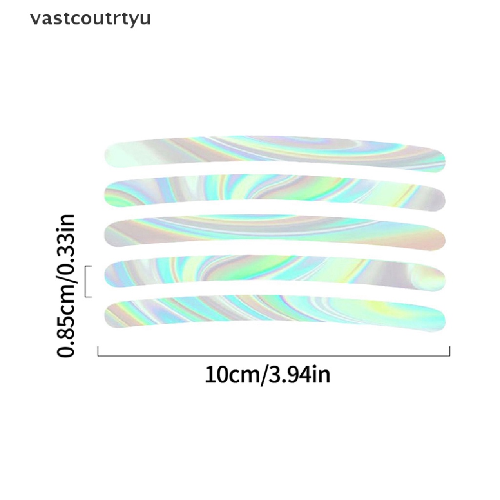 Bộ 20 miếng dán phản quang trang trí bánh xe ô tô cảnh báo an toàn ban đêm