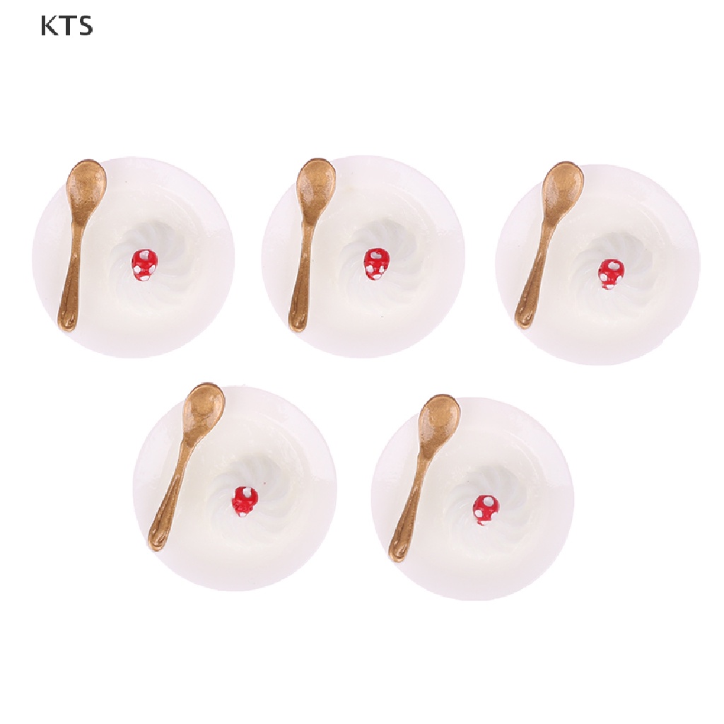 Set 5 Đĩa Kim Loại Đựng Thức Ăn 1: 12 Trang Trí Nhà Búp Bê