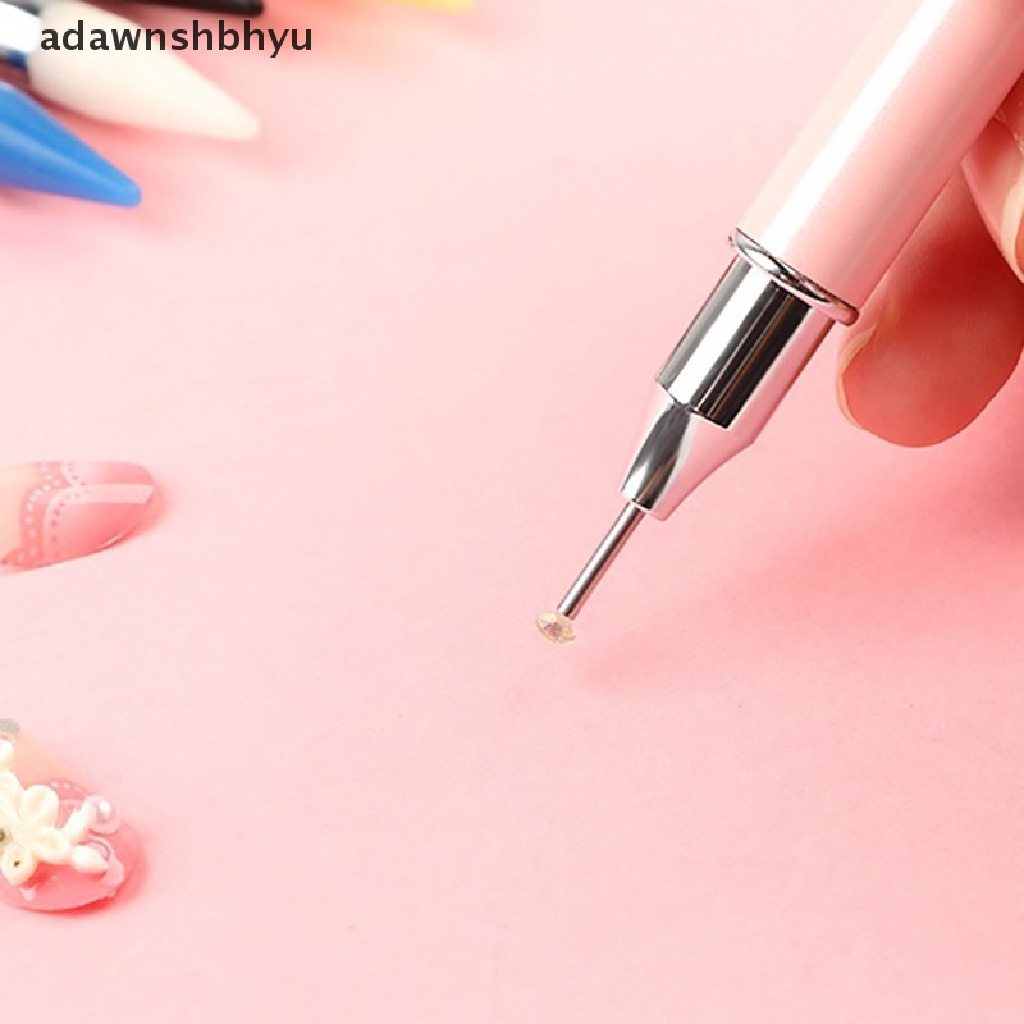 Bút Chấm Bi Hai Đầu Xoay Đính Đá Trang Trí Móng Nghệ Thuật