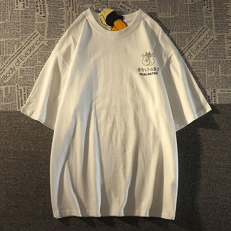 T shirt nam，áo phông，áo thun oversize nam，thời trang nam，áo thun unisex，Áo Thun Ngắn Tay Form Rộng In Hình Mèo Phong Cách retro Dành Cho Cả Nam Và Nữ，áo sơ mi trắng，đồ bộ nam，áo nam，hàn quốc，