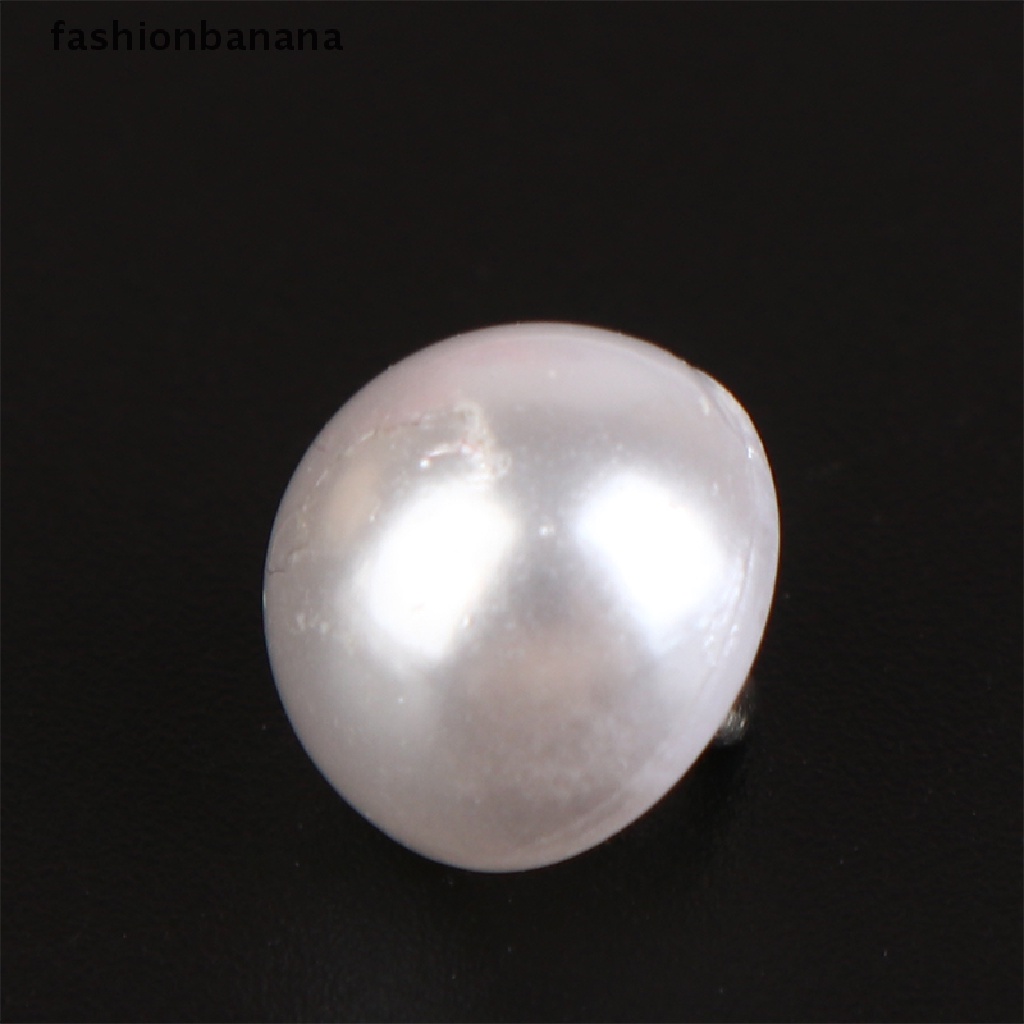 Set 10 Nút Nhựa Hình Nấm Đính Ngọc Trai Giả 10mm / 12mm Trang Trí Quần Áo DIY