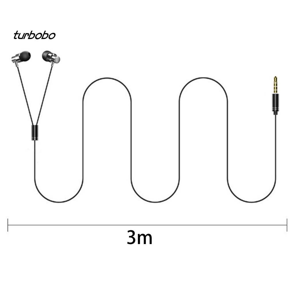 Tai Nghe Nhét Tai Thể Thao turbobo 20-200Hz Có Dây Chống Rơi