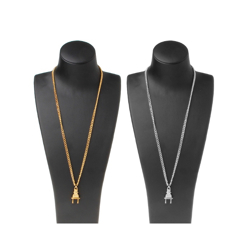 Vòng Cổ Choker Mặt Hình Phích Cắm Nguồn Phong Cách Hip Hop Thời Trang