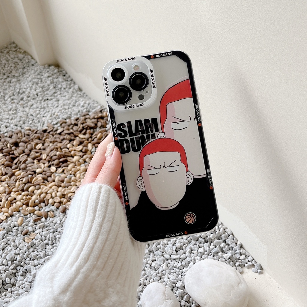 Ốp Điện Thoại TPU Silicon Mềm Trong Suốt Chống Sốc In Hình Nhân Vật Hanamichi Sakuragi Cho iPhone 14 13 12 11 PRO XS XR Max 7 8 Plus