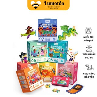 Bộ Xếp Hình 7 Cấp Độ MIDEER Puzzles Level Up cho bé từ 1 2 3 4 5 6+ Tuổi