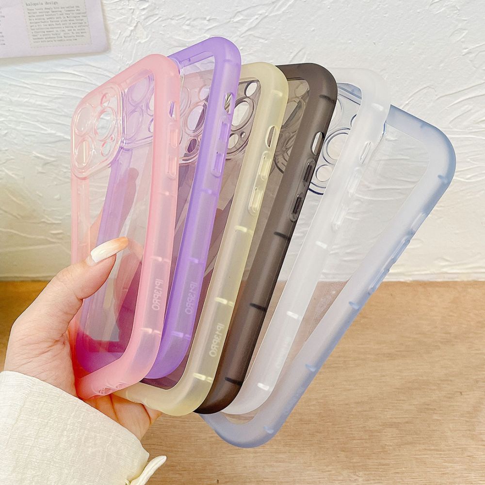 Ốp Điện Thoại TPU Mềm Trong Suốt Chống Bám Vân Tay Đơn Giản Cho IPhone 14 13 12 11 Pro Max X XR 7 8 plus