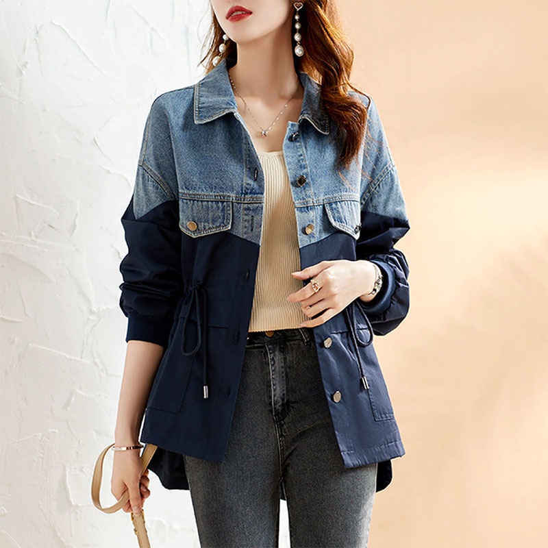 Áo Khoác Denim Thời Trang Thoáng Khí Thoải Mái Cá Tính
