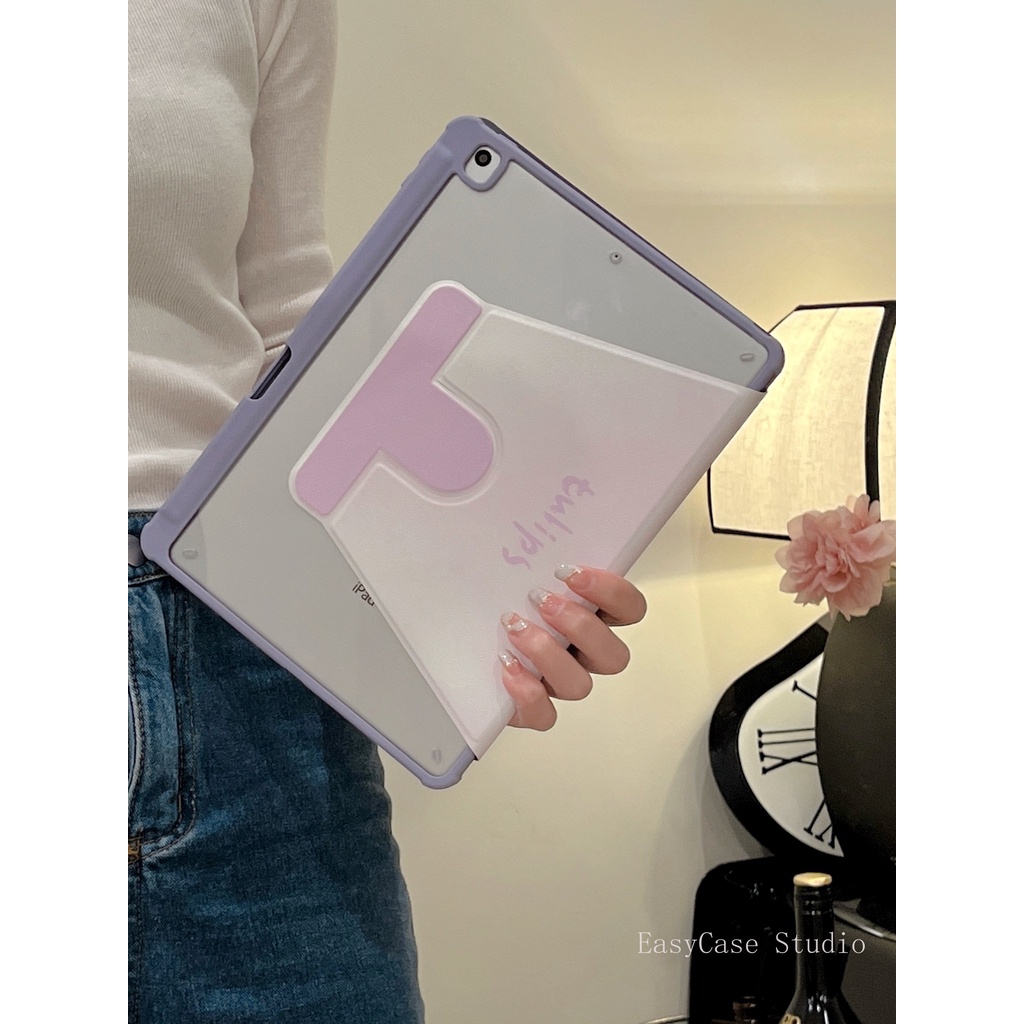 Bao Da Máy Tính Bảng Silicone Xoay Tròn Chống Bụi Cho iPad 2019 10.2 air 4 10.9 9.7-inch Pro 11 18 8 17