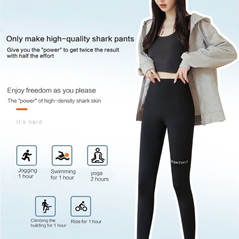 Xiangbao Quần Legging Thể Thao Lưng Cao Ôm Dáng Không Để Lại Dấu Vết In Chữ Thời Trang Xuân Hè Cho Nữ