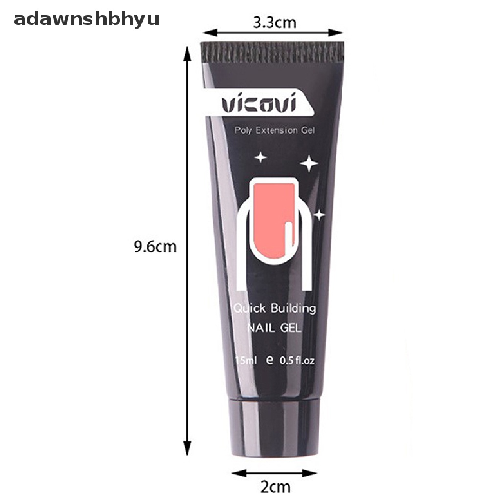 Gel poly acrylic trong suốt chuyên dụng để nối móng tay dài nhanh chóng 15ml