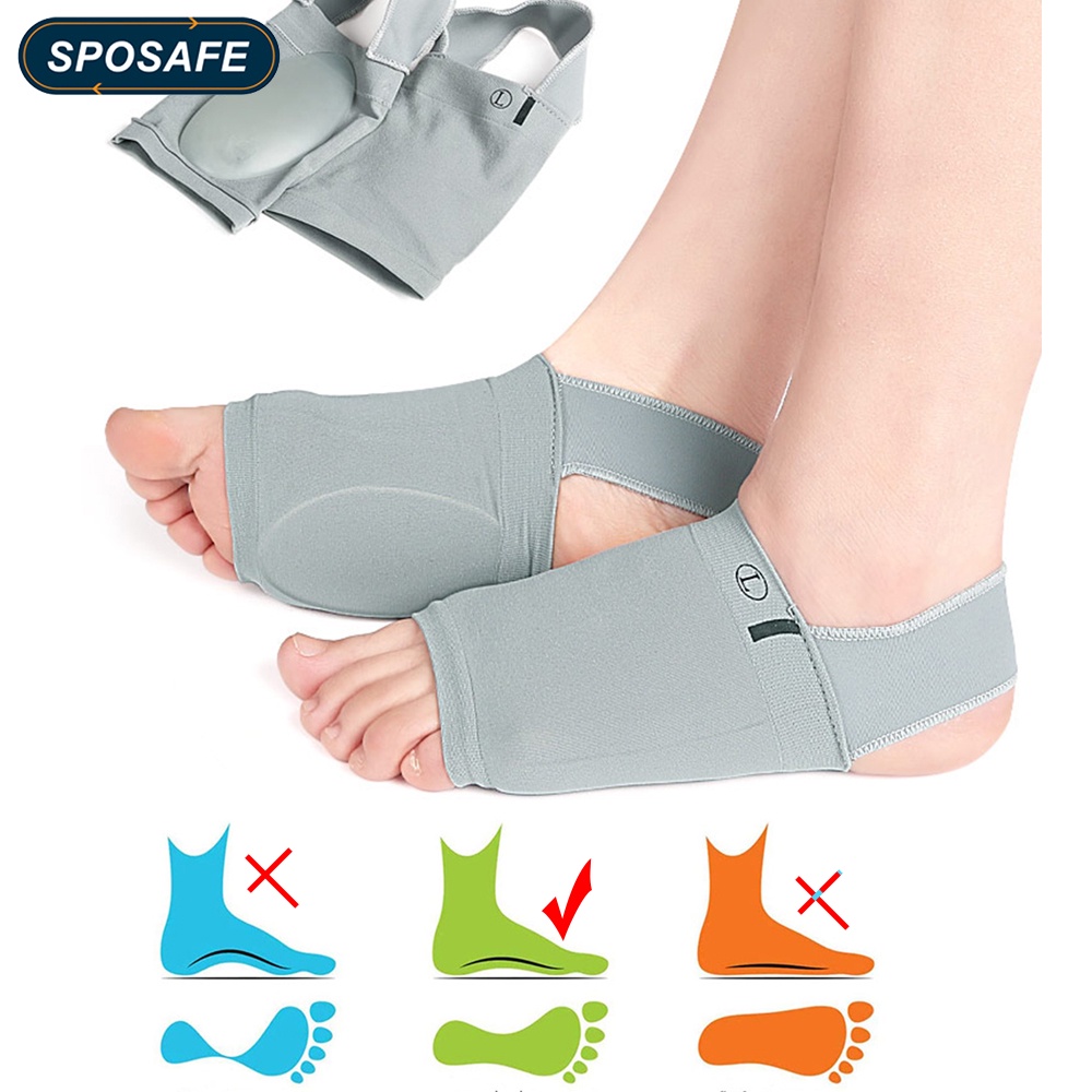 1 Cặp Đệm Lót Giày Hỗ Trợ Giảm Đau Gót Chân Phẳng
