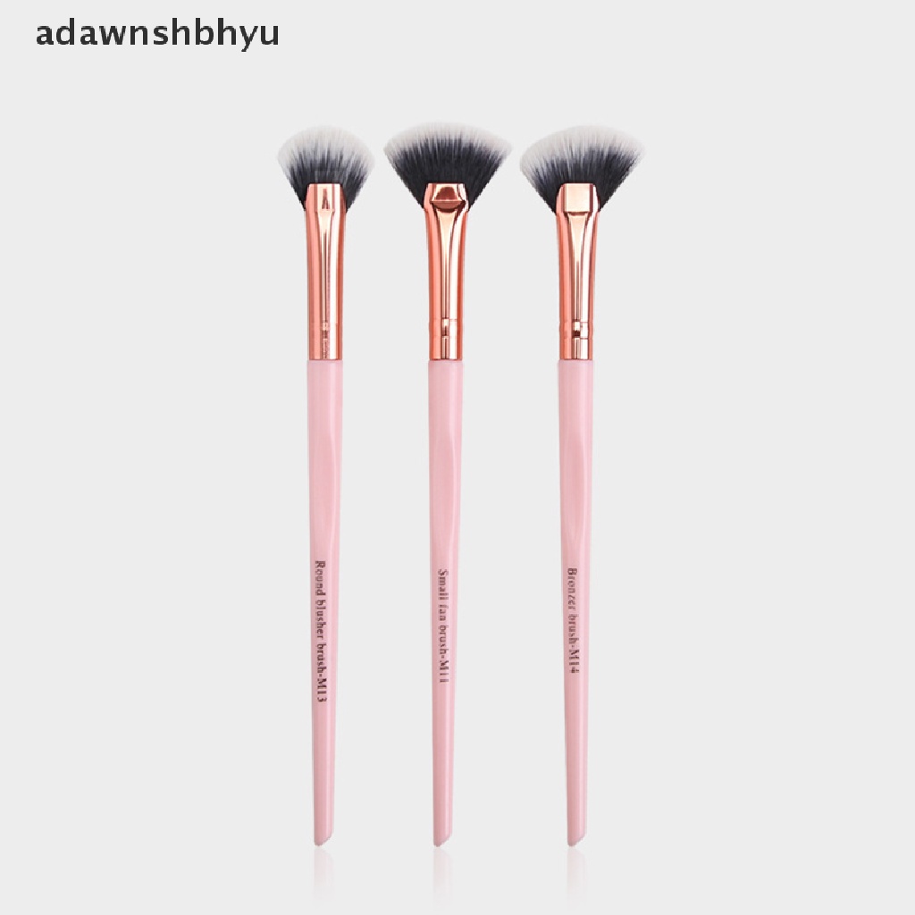 Set 3 Cọ Trang Điểm Phấn Mắt Mềm Mượt Thiết Kế Hình Quạt Nhỏ Gọn Tiện Dụng VN