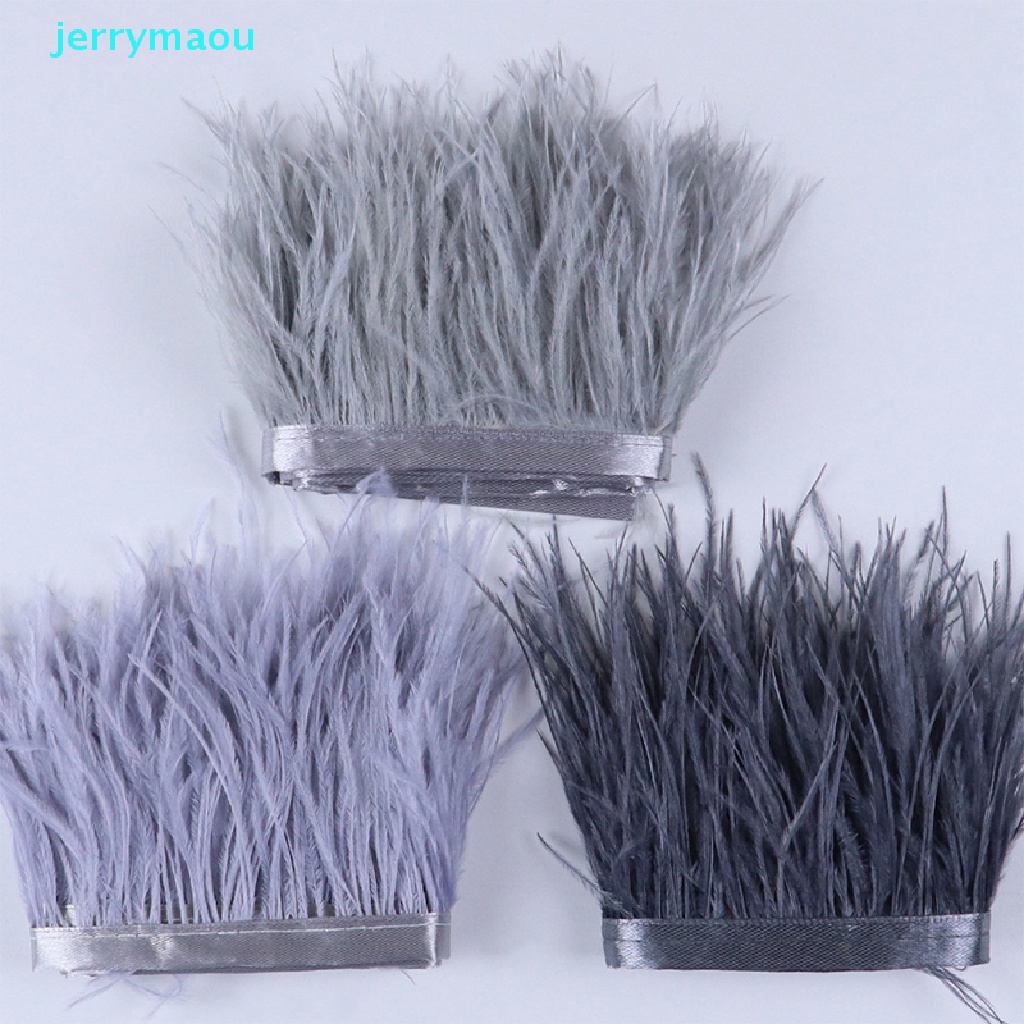 1m Dây Ruy Băng Lông Đà Điểu Dài 6-8Cm Dùng Trang Trí Đầm DIY