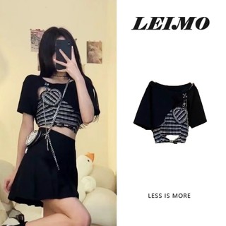 Set Áo Thun Ngắn Tay + Quần Yếm Thời Trang Dành Cho Nữ