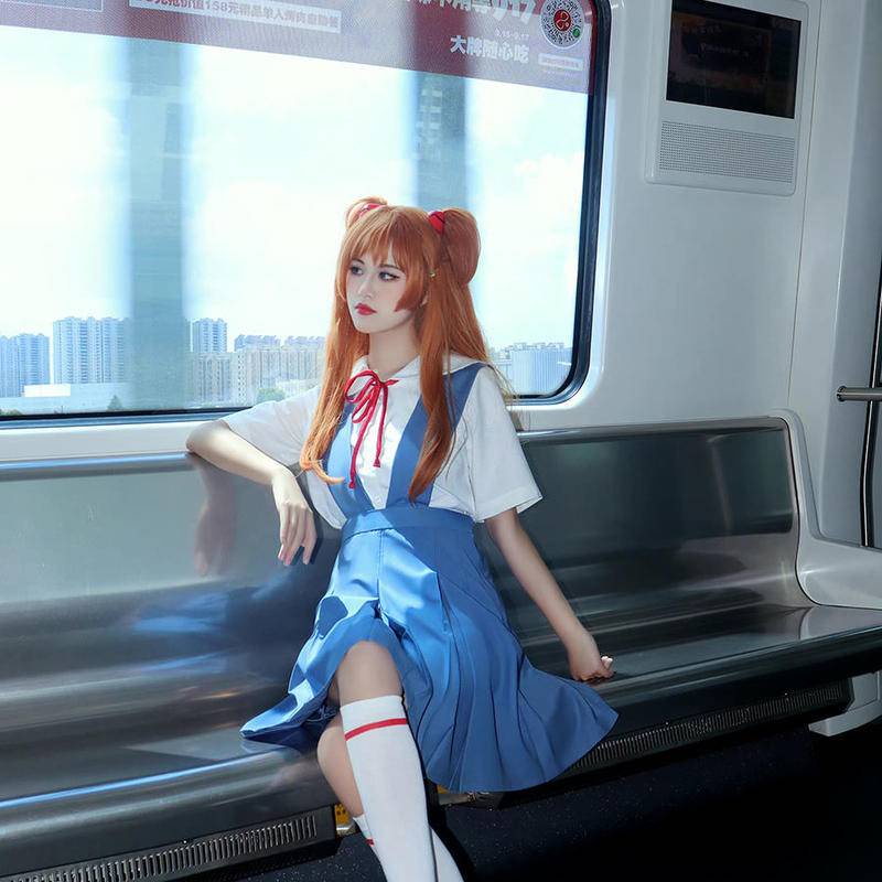 EVA mingrixiang cos costume Harry Polly cos Neon Genesis Evangelion eva School uniform anime cosplay female uniform