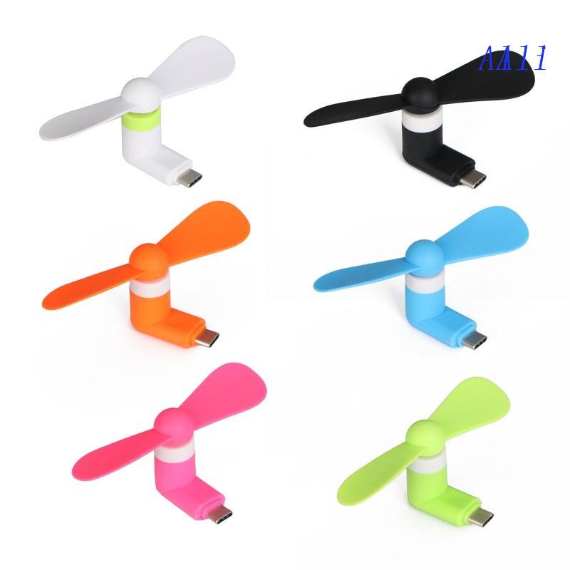 Quạt Mini Làm Mát Cổng USB Type C Cho Điện Thoại Android / Máy Tính Bảng