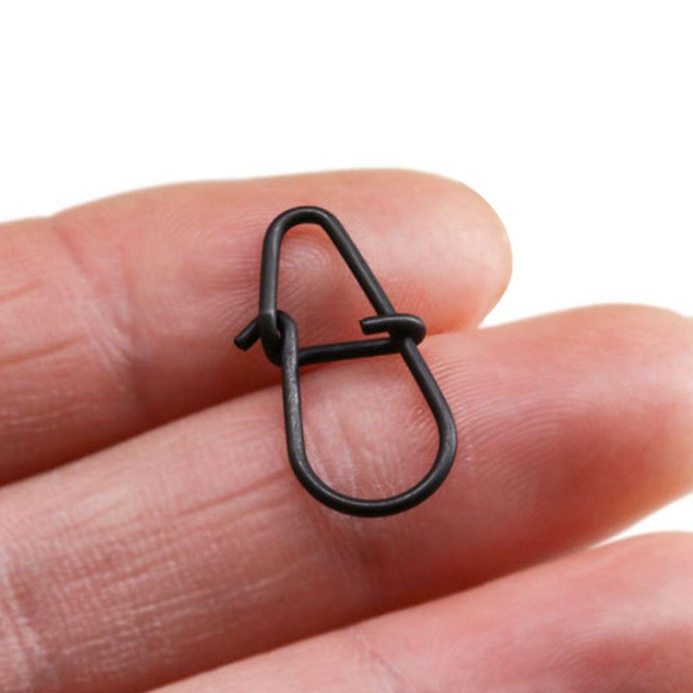 MUVAKO Set 100 Vòng Treo Móc Câu Cá Bằng Thép Không Gỉ