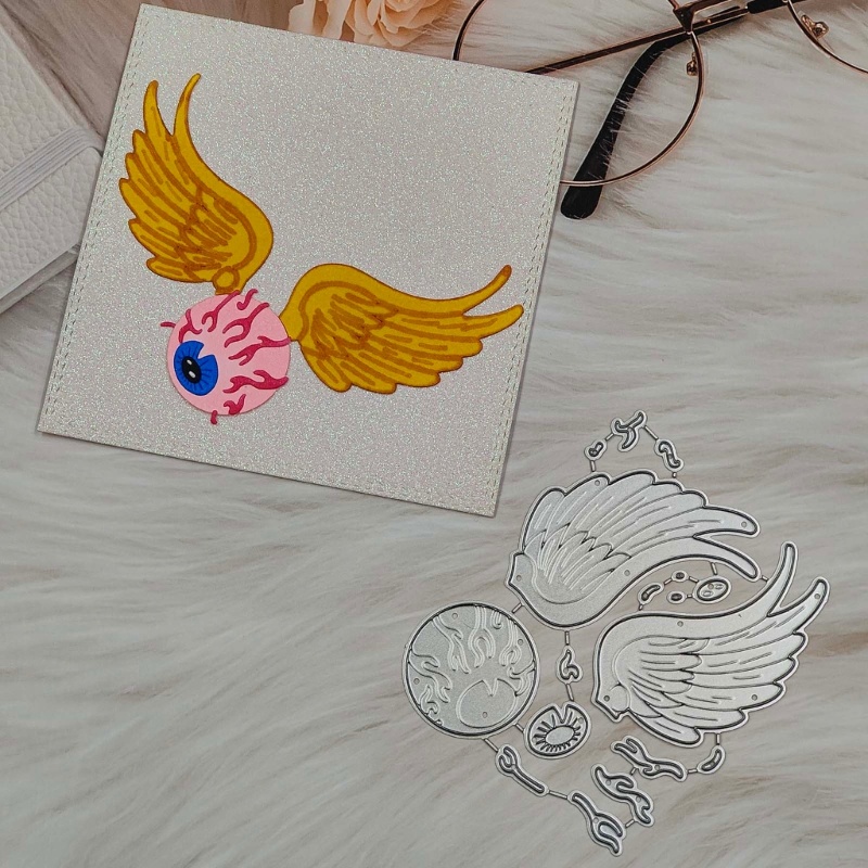 Khuôn Cắt Giấy Kim Loại Hình Đôi Cánh