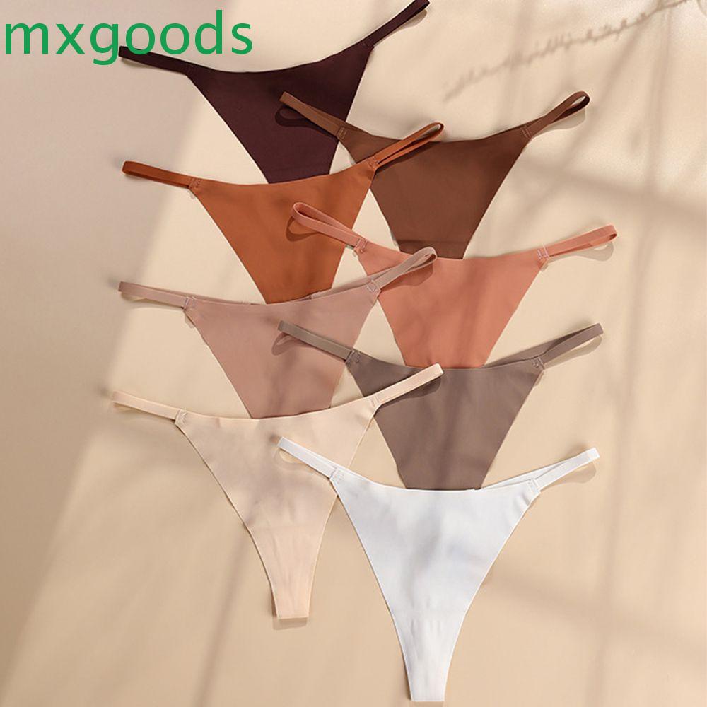 Quần Lót Cotton Lụa Lạnh Không Đường May Lưng Thấp Gợi Cảm Cho Nữ