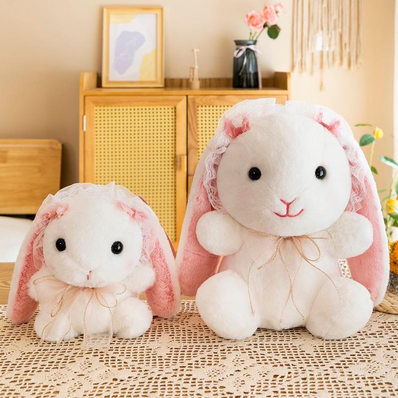 Túi Đeo Vai Hình Thỏ Nhồi Bông Kiểu Lolita Dễ Thương