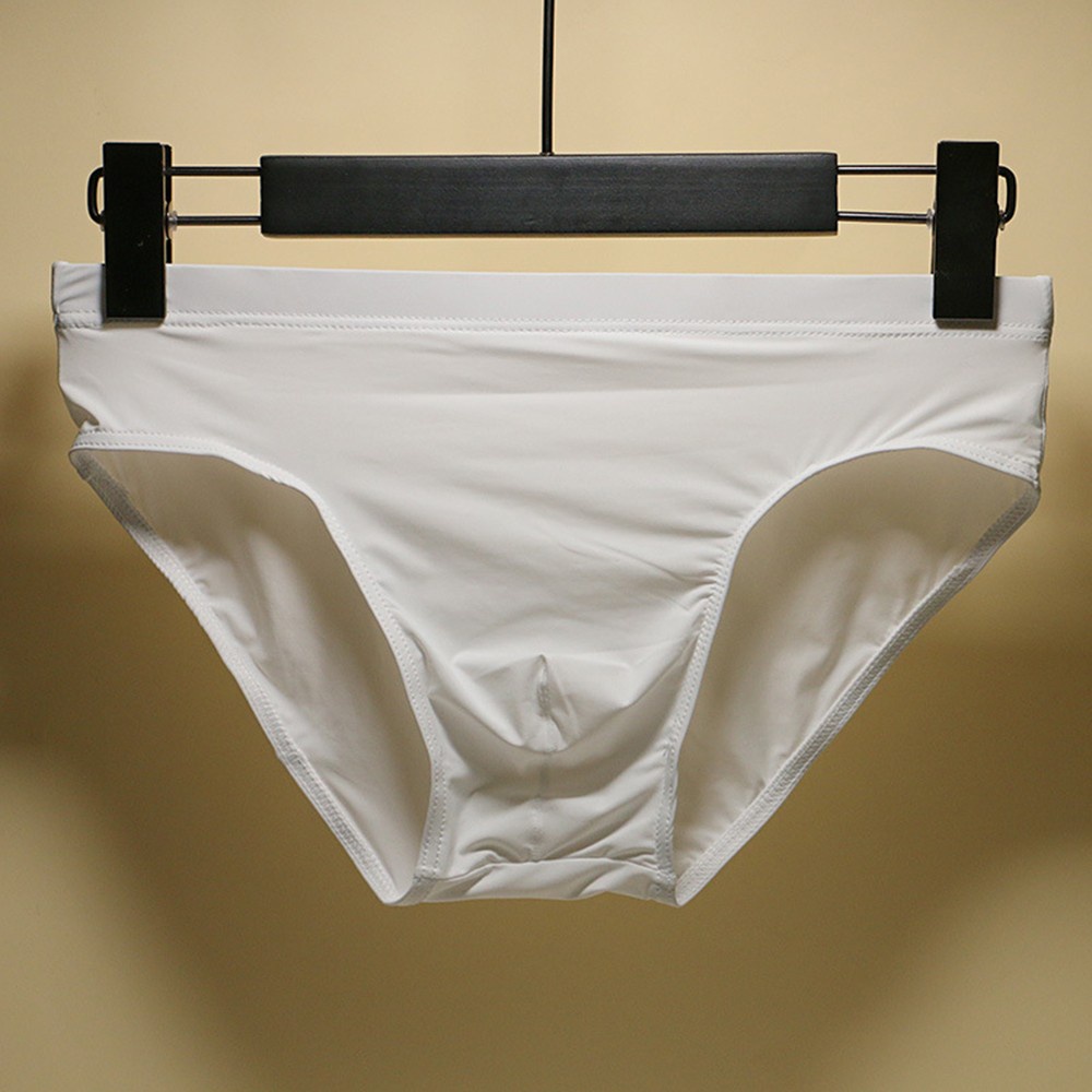 Quần Lót Lụa Lạnh Không Đường May Lưng Thấp Thoáng Khí Thoải Mái Gợi Cảm Cho Nam