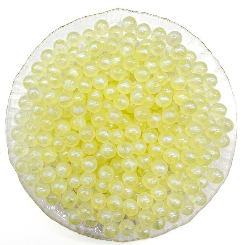 Hạt Xâu Chuỗi Bằng Acrylic 6mm / 8mm Dùng Làm Trang Sức DIY