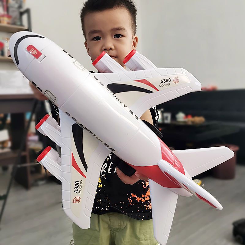 WO·WO Đồ Chơi Xe Hơi Biến Hình Lưng Máy Bay Bằng Hợp Kim Cỡ Lớn Dễ Thương Cho Bé