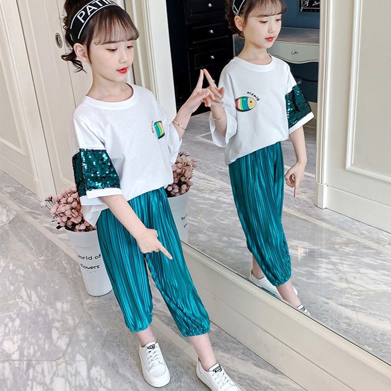 Bololo Bộ Quần Áo Thời Trang Hè Năng Động Cho Bé Gái