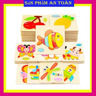 Tranh ghép gỗ 3d ngộ nghĩnh cho bé - ghép tranh gỗ
