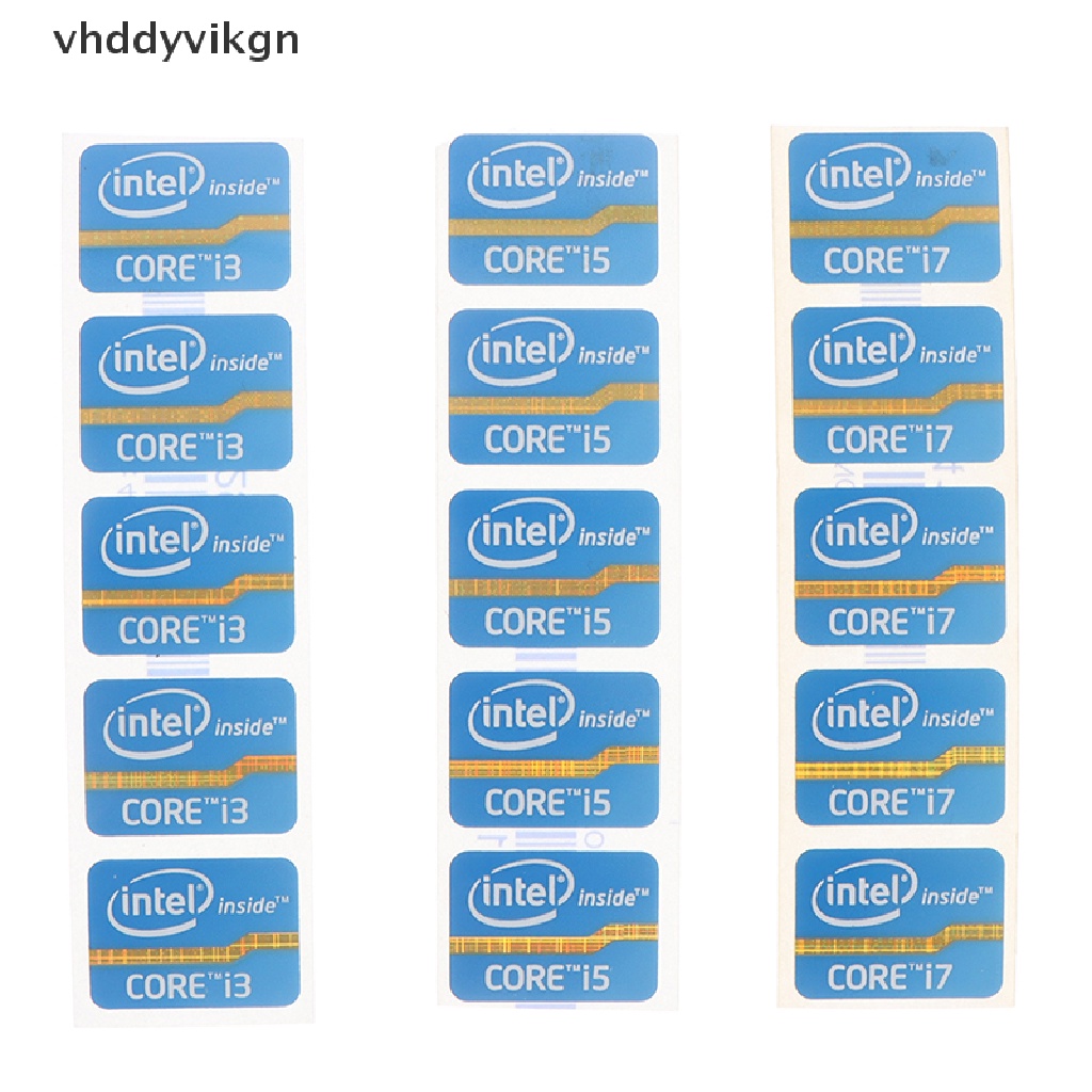 Sticker Logo VHDD Trang Trí Laptop Intel Core i3 i5 i7