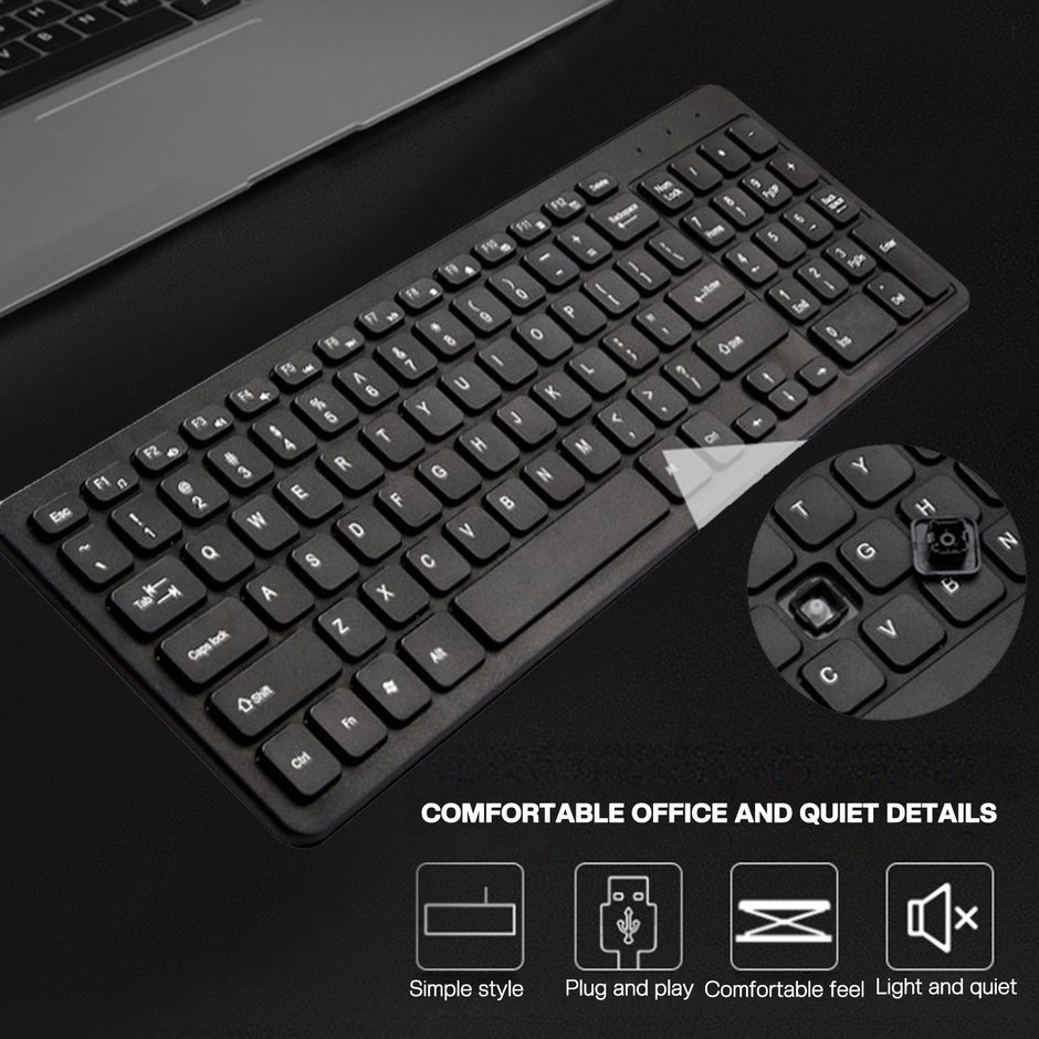 Bàn phím doanh nghiệp 96 phím Máy tính xách tay không dây Bàn phím máy tính xách tay tiện dụng