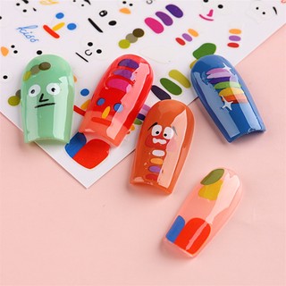 Miếng Dán Móng Tay 3d Hình Gấu / Cá Dễ Thương