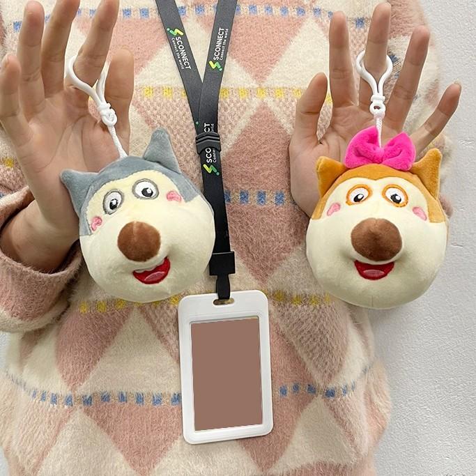 Móc Khoá Hình Thú Nhồi Bông Lucy, Móc Treo Balo - Thương Hiệu Wolfoo