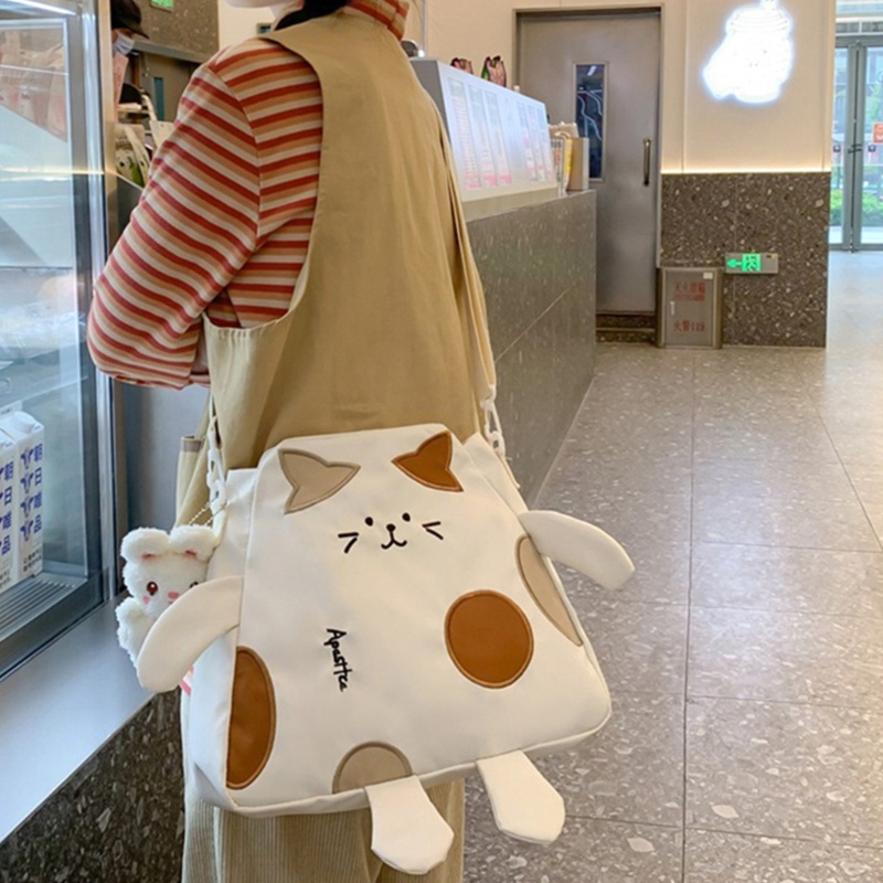 Túi Đeo Vai / Đeo Chéo Cỡ Lớn Chất Nylon Phong Cách Harajuku Thời Trang Cho Nữ