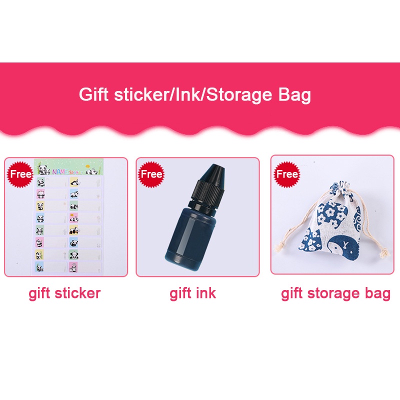 Tên tùy chỉnh tem sơn cá nhân học sinh trẻ em khắc không thấm nước không phai màu mẫu giáo phim hoạt hình quần áo tên con dấu