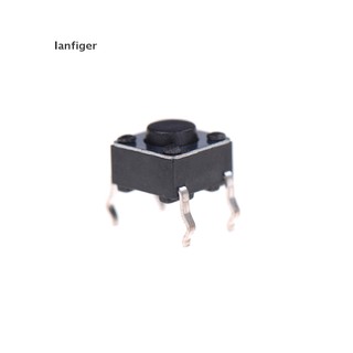 Lanf 100Pcs 6x6x4.5mm Panel PCB Momentary Tactile Tact Push Button Switch EN