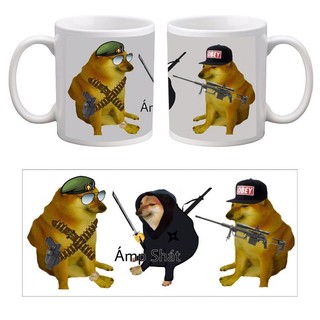 cốc in hình cheems / ly sứ cheems