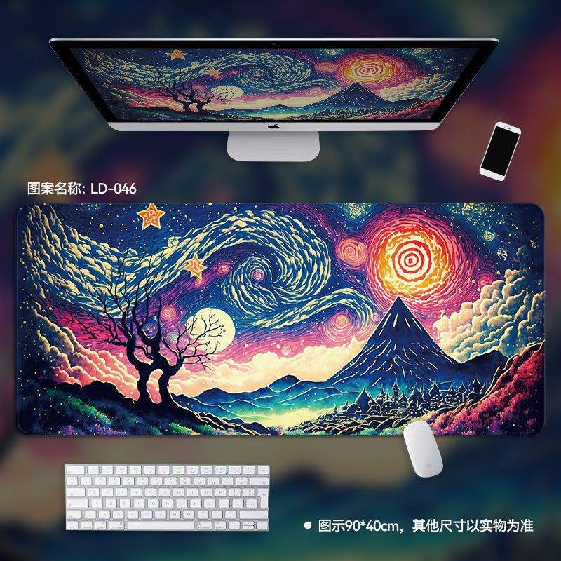 Tấm Lót Chuột Bàn Phím Máy Tính Chống Trượt In Hình Anime Độc Đáo