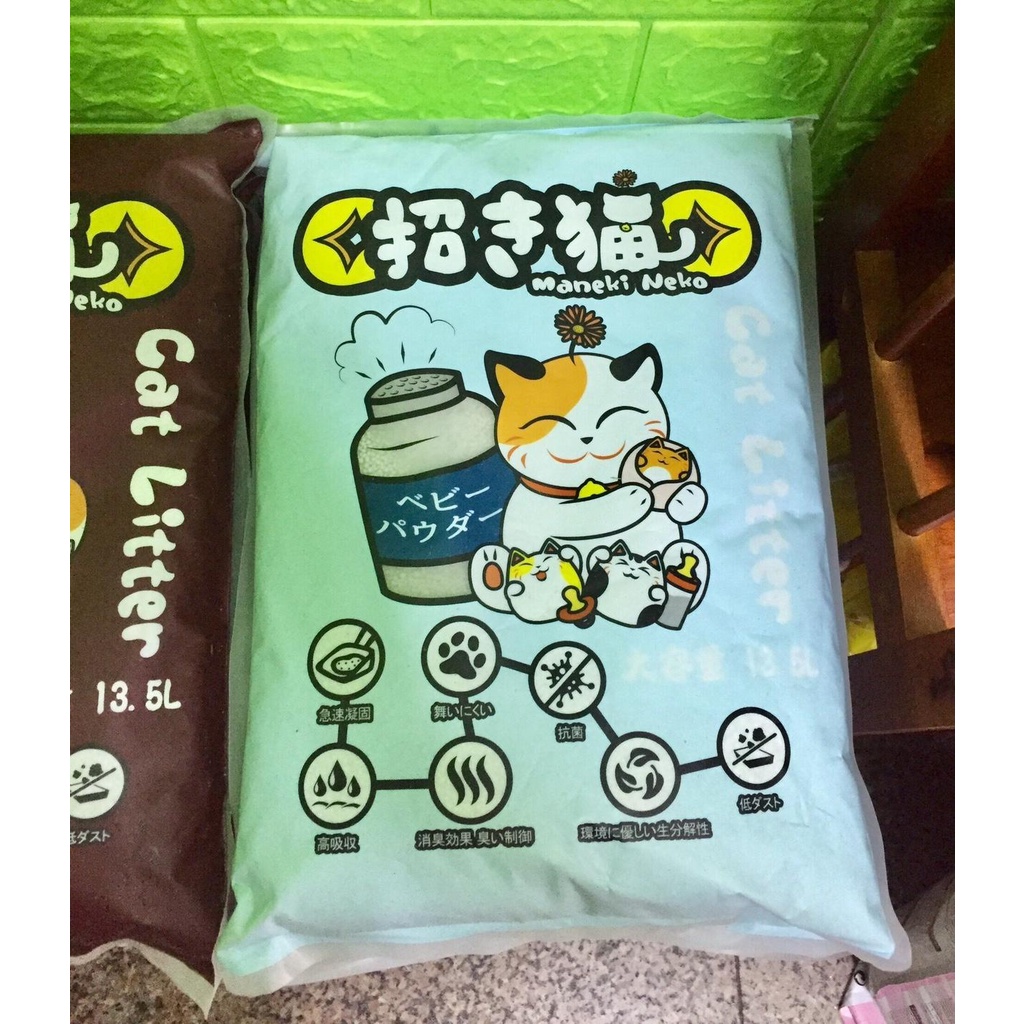 Cát Vệ Sinh Cho Mèo Cát Nhật Maneki Neko Túi 5L