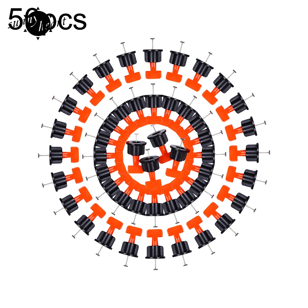 Set 50 Miếng Chêm Định Vị Lát Gạch Men Có Thể Tái Sử Dụng Kèm Cờ Lê