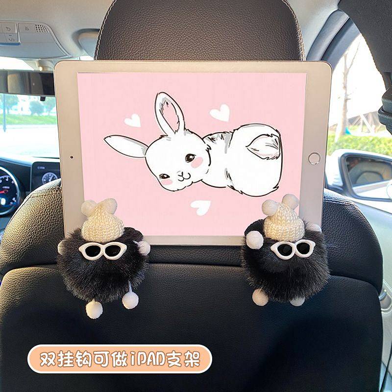 Small Briquette Car Backrest Hook Cute Car Seat Multifunctional Storage Front Row Rear Row Car Interior Decoration TujP